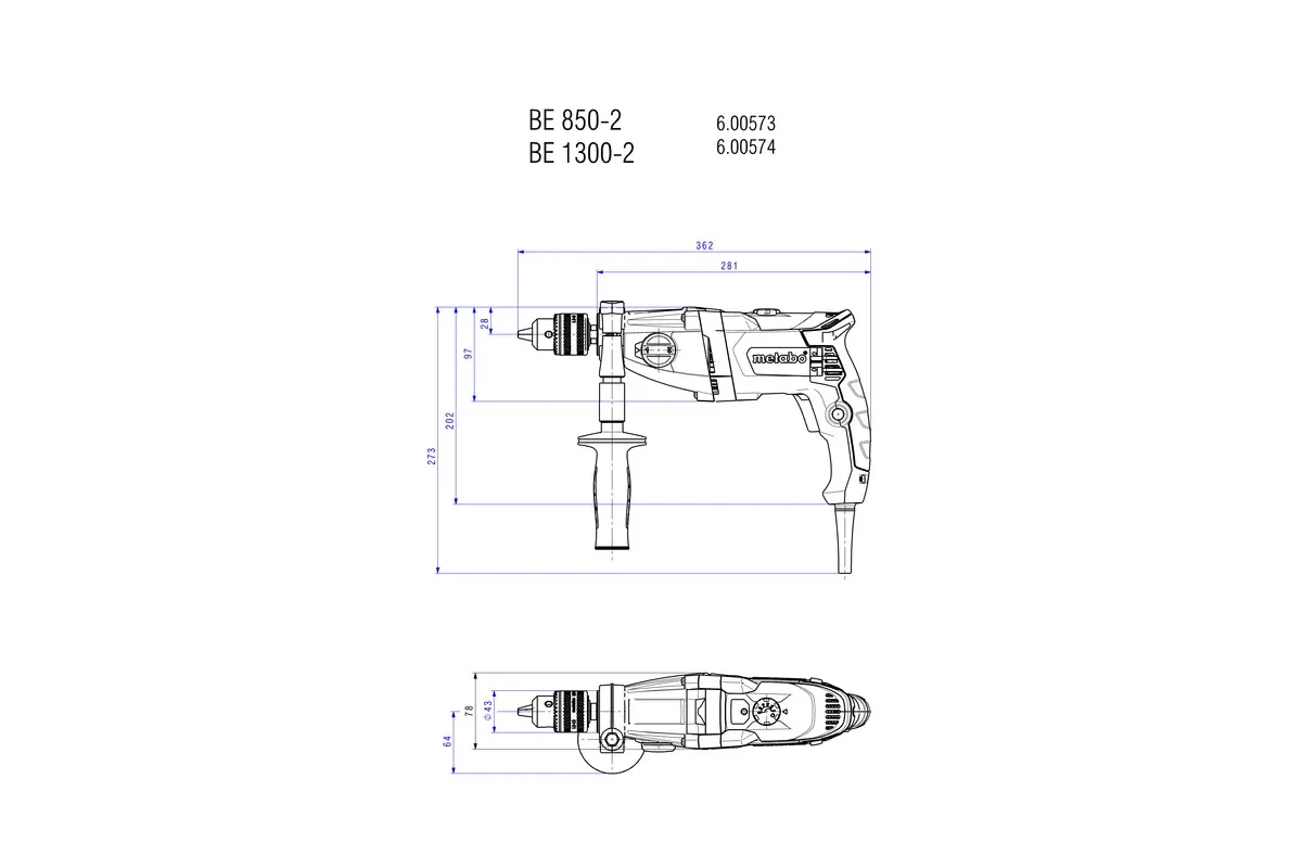 Máy Khoan Động Lực Metabo BEV 1300-2 Máy Khoan Động Lực Metabo BEV 1300-2